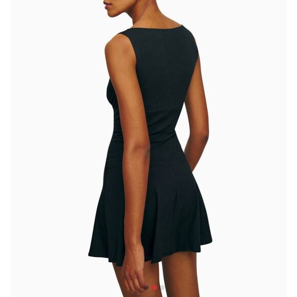 Reformation Dress Women Small Mayve Knit Mini Black Minimalist Quiet Luxury Chic - Picture 4 of 14